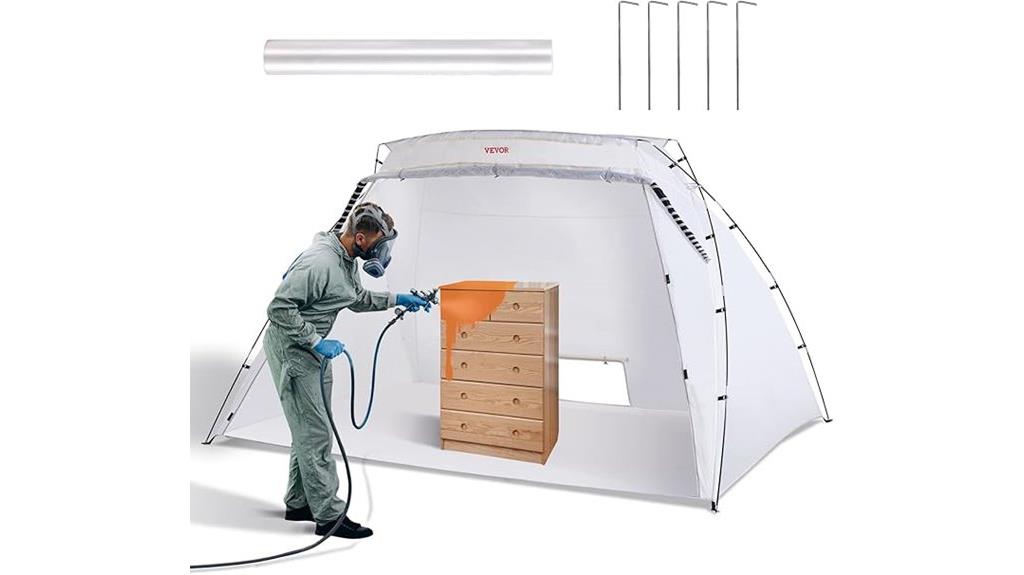 portable large spray tent