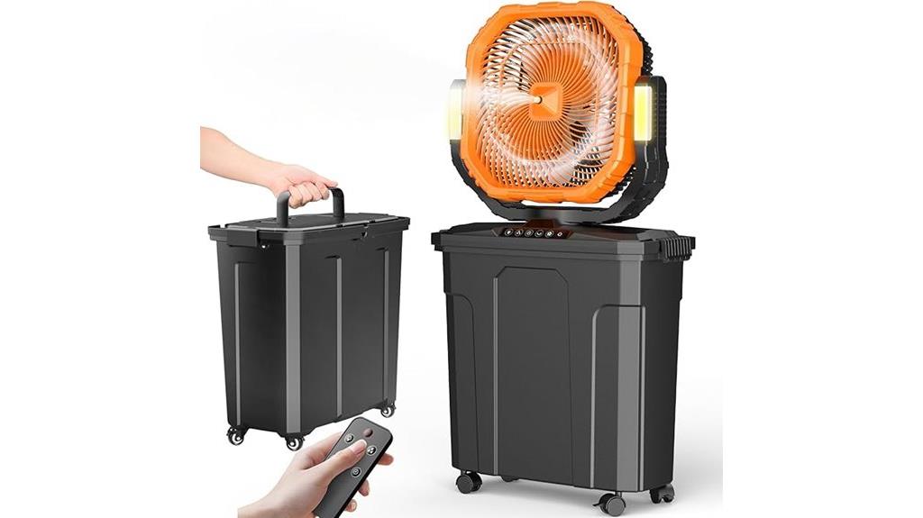 portable misting fan