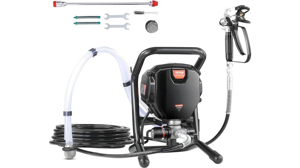powerful 750w airless sprayer