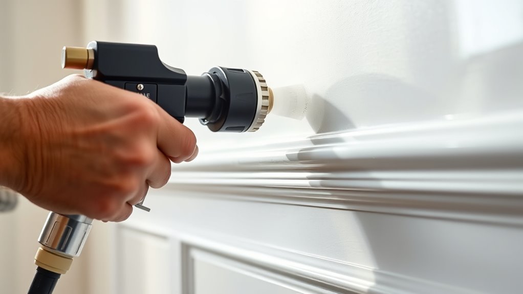 precise maneuverable spray settings