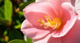 rare summer camellia bloom