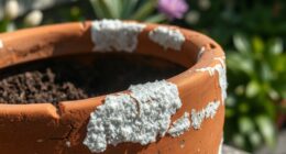 salt accumulation in containers