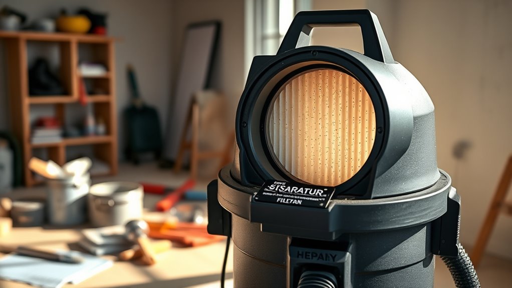 shop vac filtration and features