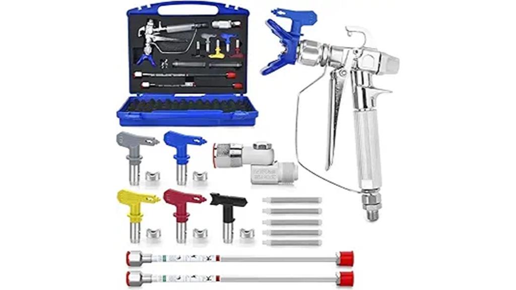sixteen piece spray gun set