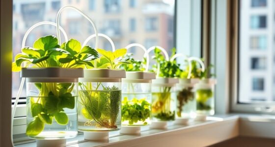 small window ledge hydroponics