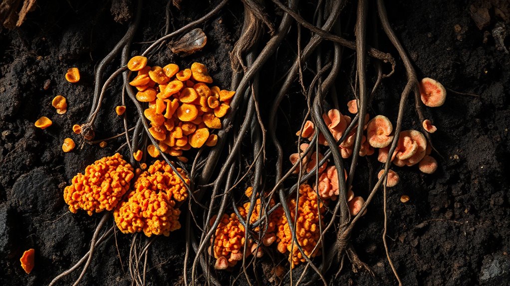 soil pathogens weaken plant roots