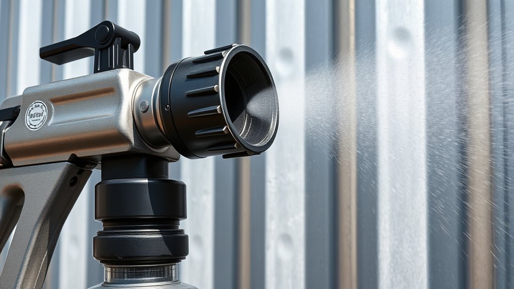 sprayer features for metal