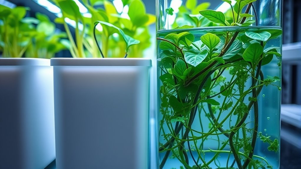 sterile versus living hydroponic systems