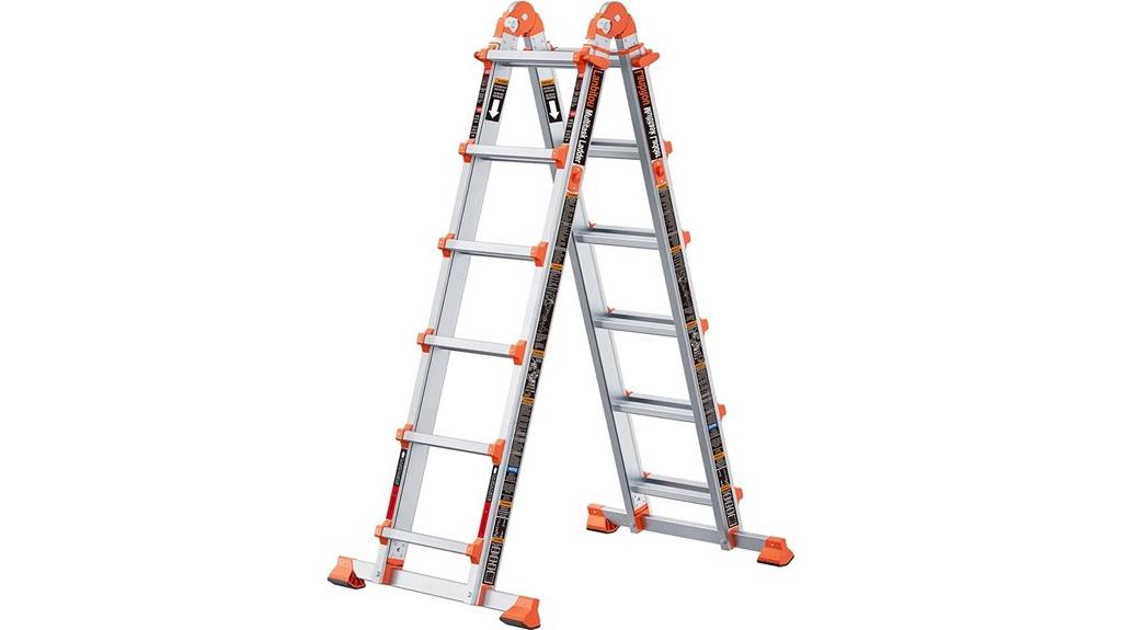 telescoping aluminum ladder