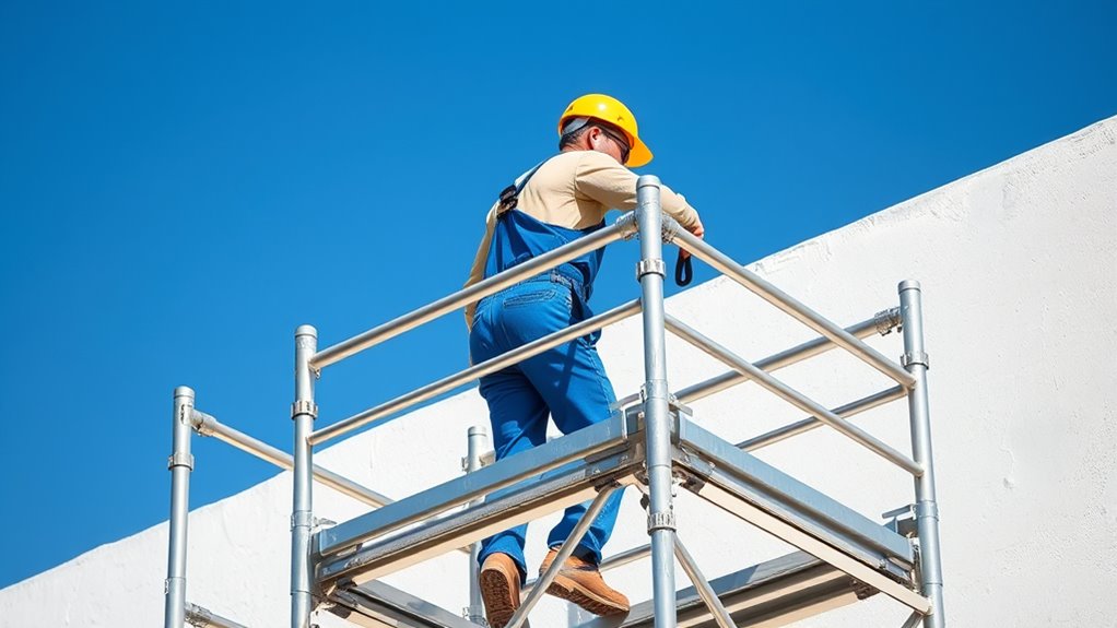 top adjustable painter scaffolding