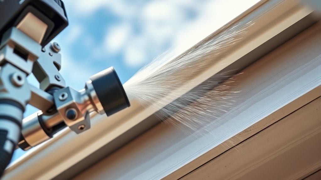 top airless roof eave sprayers