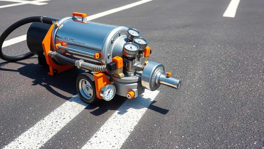 top airless striping machines