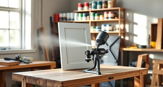 top cabinet spray gun