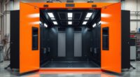 top crossdraft spray booths