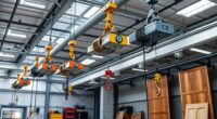 top door panel lifting hoists