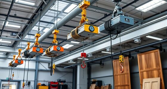 top door panel lifting hoists