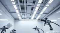 top spray booth lighting