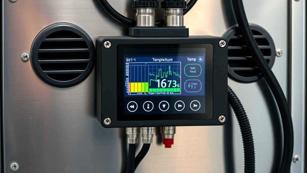 top spray booth temperature controls
