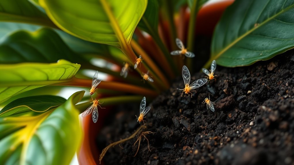 controlling soil pest flies