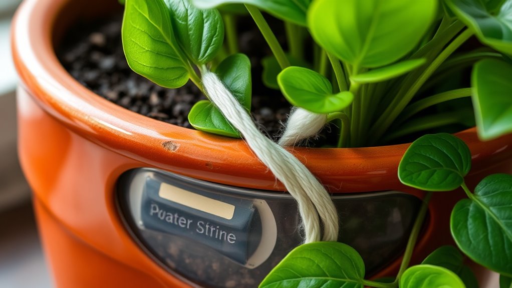 convert pots into self watering systems