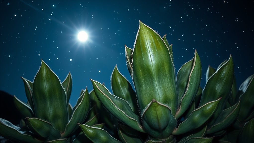 desert plants breathe nocturnally