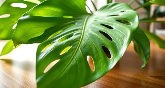 growing large fenestrated leaves