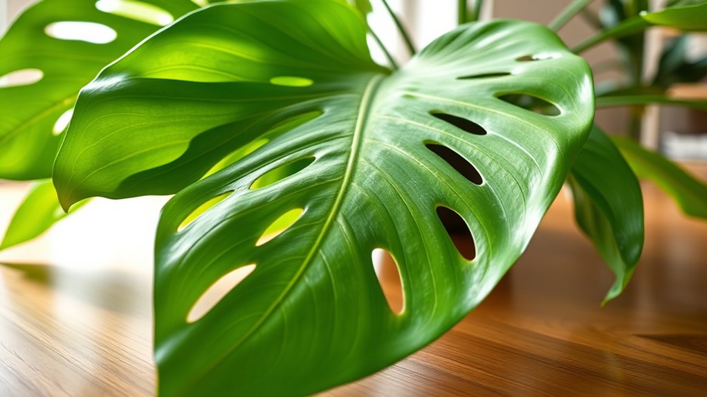 growing large fenestrated leaves