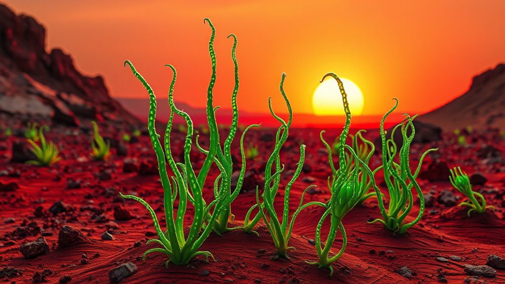 growing plants in martian soil