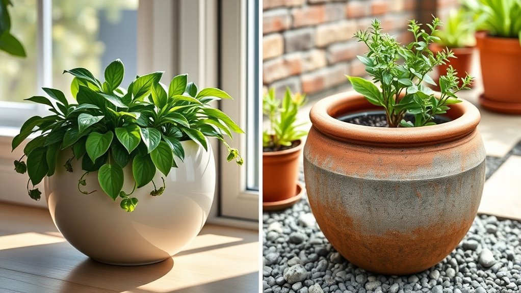 indoor outdoor watering differences