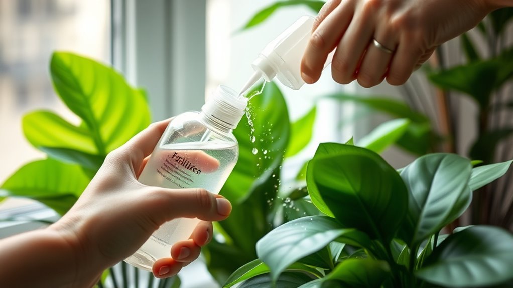 indoor plant fertilization timing