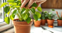 indoor plant repotting tips