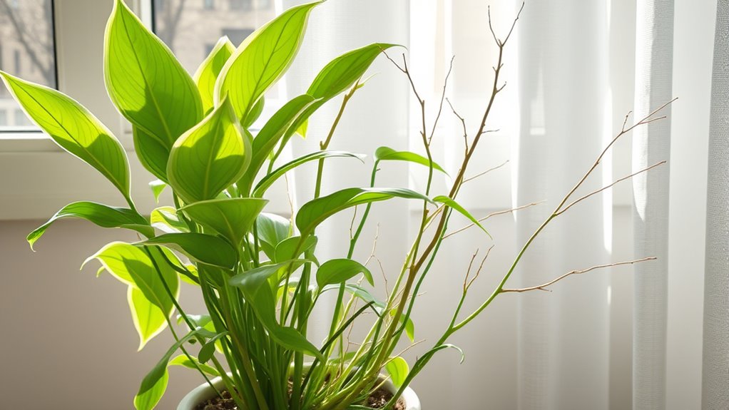 insufficient light hampers growth