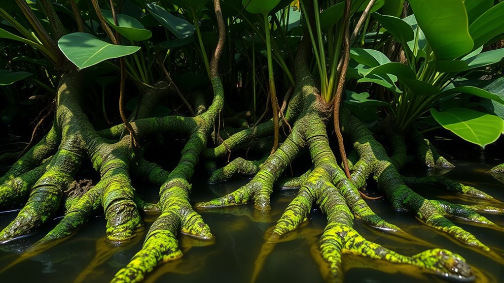 mangroves unique oxygen intake