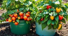 plant tomatoes peppers self water