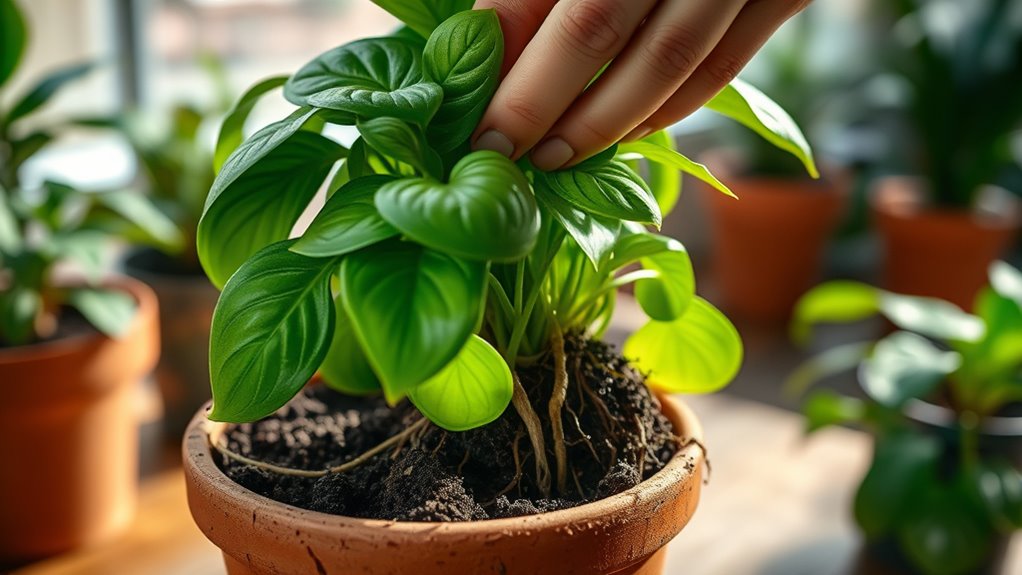 proper watering post repotting