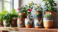 safe decorative plant containers