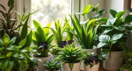 seasonal indoor plant watering