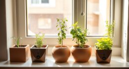 small apartment self watering pots