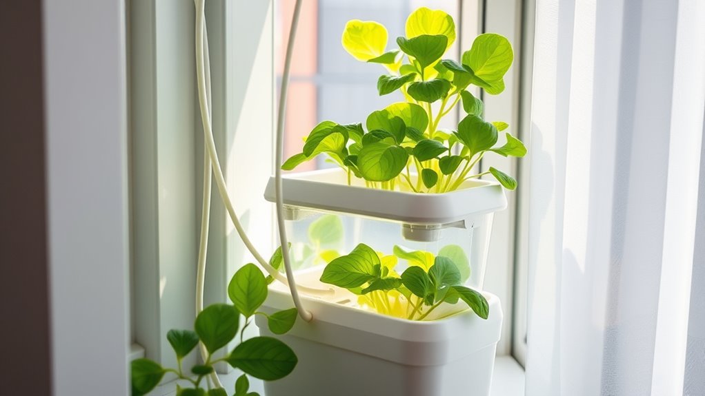 vertical space efficient hydroponics