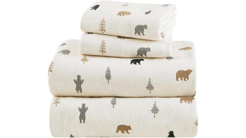 king size cotton flannel sheets