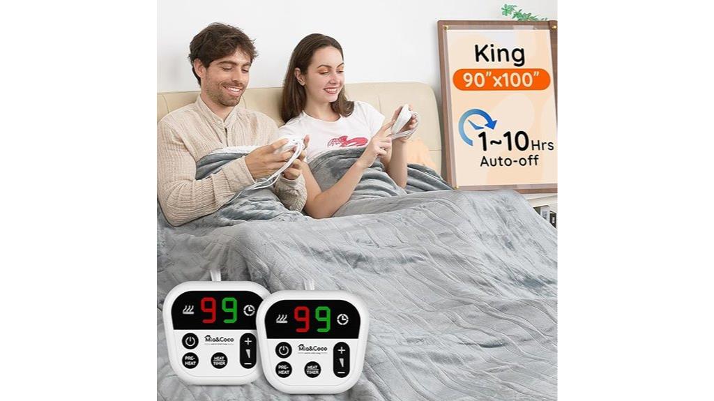 king sized dual control blanket
