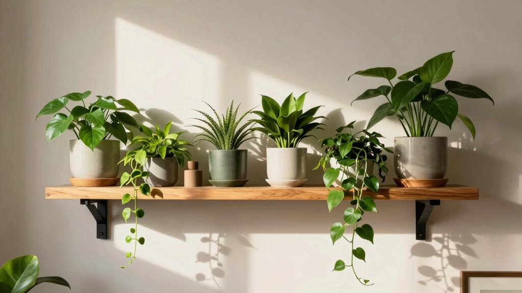 arrange shelves for optimal light