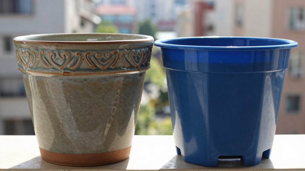 ceramic vs plastic pots