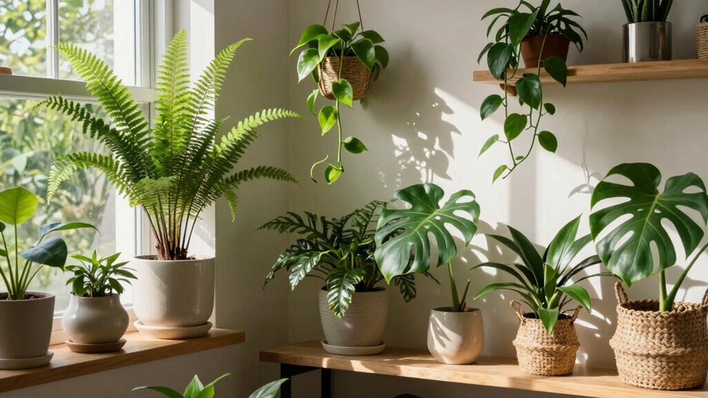create thriving indoor plant corner