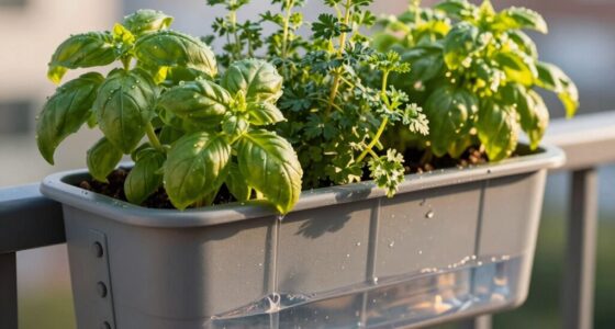 efficient herb watering system