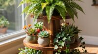 elevated multi layer plant arrangement