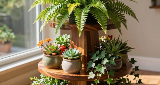 elevated multi layer plant arrangement
