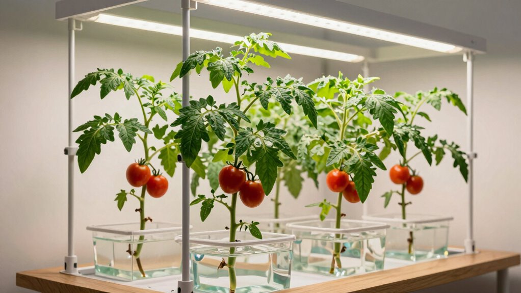 indoor hydroponic tomato cultivation