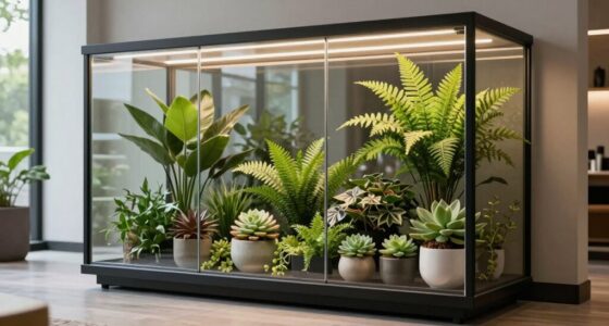 indoor plant display cases