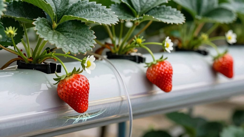 indoor strawberry hydroponics management